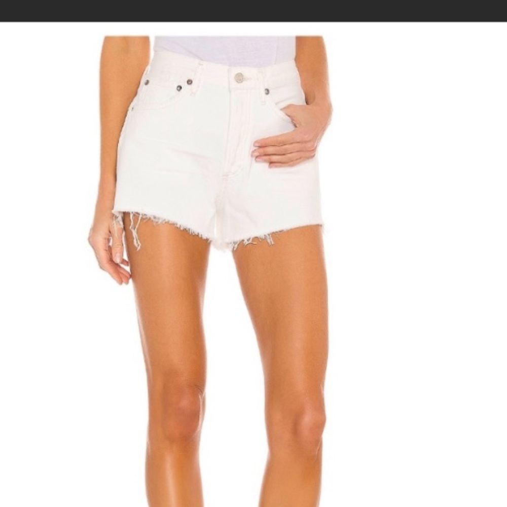NWOT AGOLDE Parker White Short sz 24